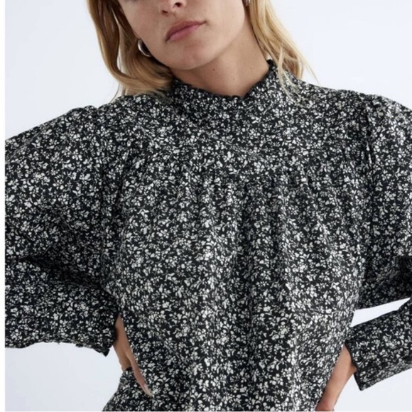 PRINTED POPLIN DRESS FROM ZARA - Picture 2 of 3